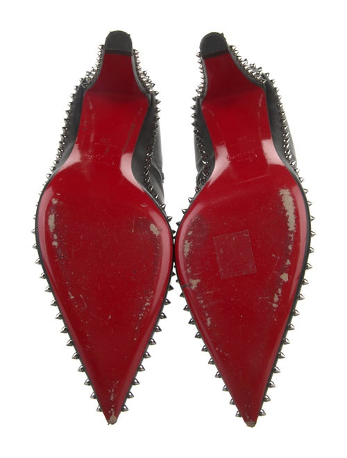 Christian Louboutin Spike Accents Leather Boots