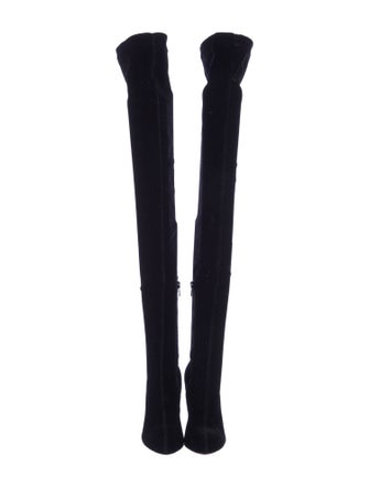 Christian Louboutin Velvet Sock Boots