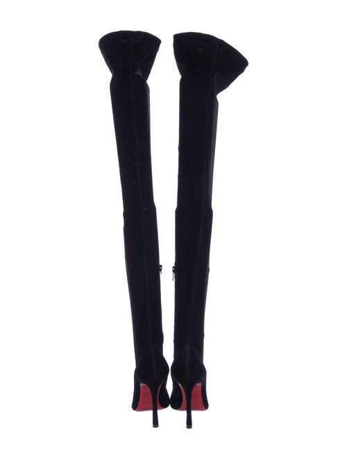 Christian Louboutin Velvet Sock Boots