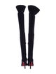 Christian Louboutin Velvet Sock Boots