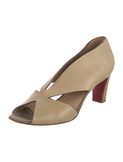 Christian Louboutin Leather Slingback Sandals