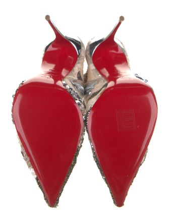 Christian Louboutin Lace Animal Print Boots