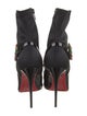 Christian Louboutin Satin Crystal Embellishments Sock Boots