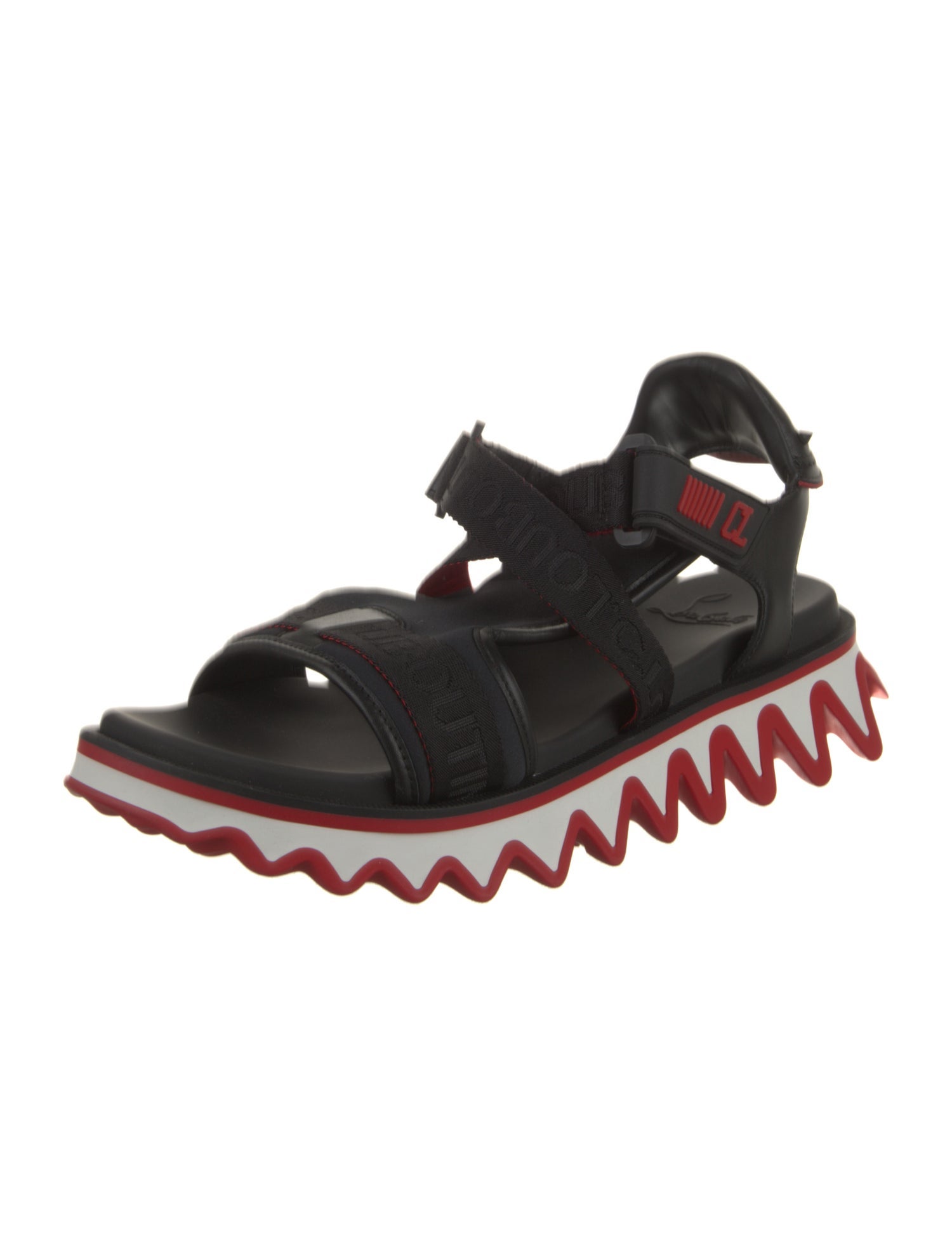 Christian Louboutin Leather Colorblock Pattern Sandals