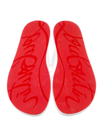 Christian Louboutin Rubber Studded Accents Flip Flops