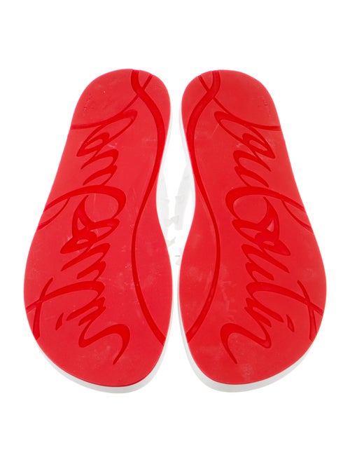 Christian Louboutin Rubber Studded Accents Flip Flops