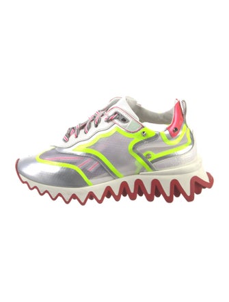 Christian Louboutin Spike Accents Printed Chunky Sneakers