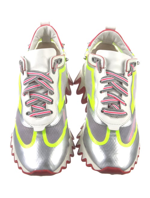 Christian Louboutin Spike Accents Printed Chunky Sneakers