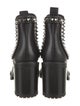 Christian Louboutin Leather Studded Accents Chelsea Boots