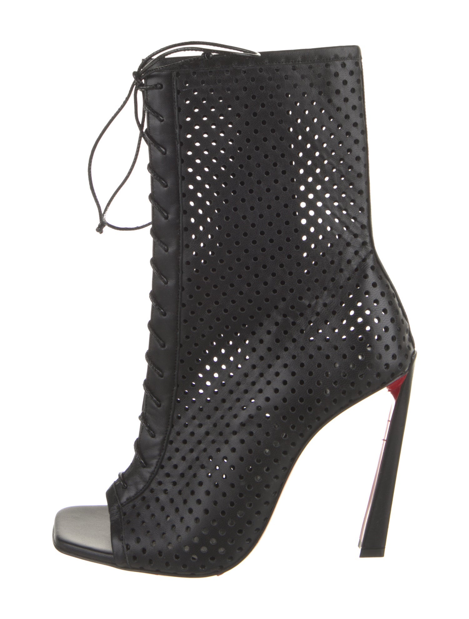 Christian Louboutin Leather Lace-Up Boots