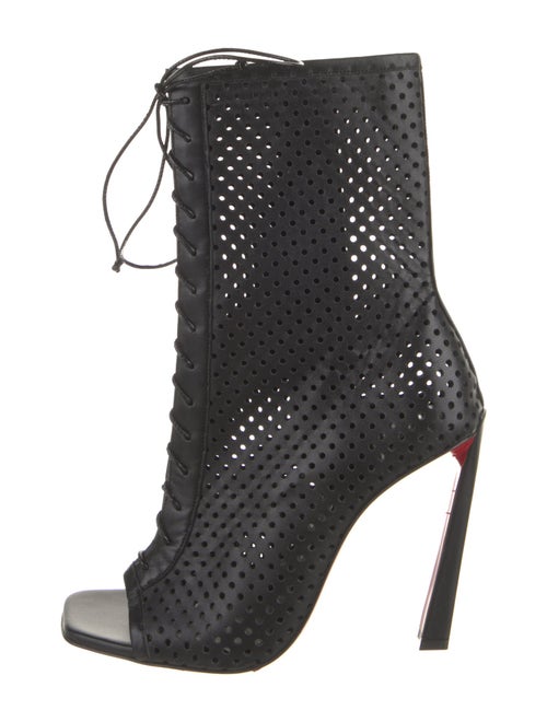 Christian Louboutin Leather Lace-Up Boots