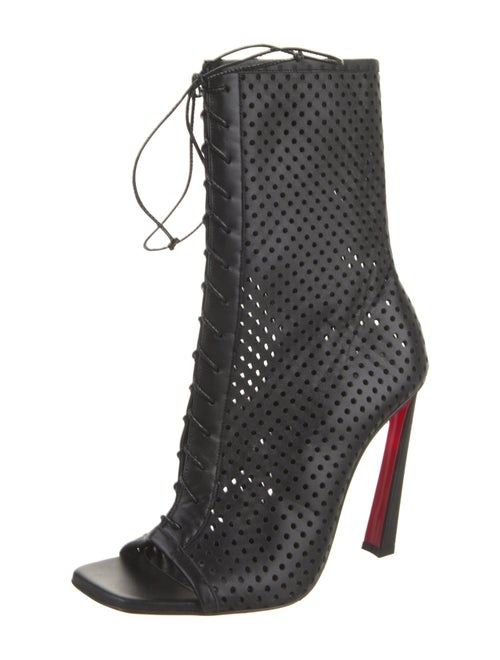 Christian Louboutin Leather Lace-Up Boots