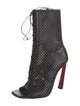 Christian Louboutin Leather Lace-Up Boots