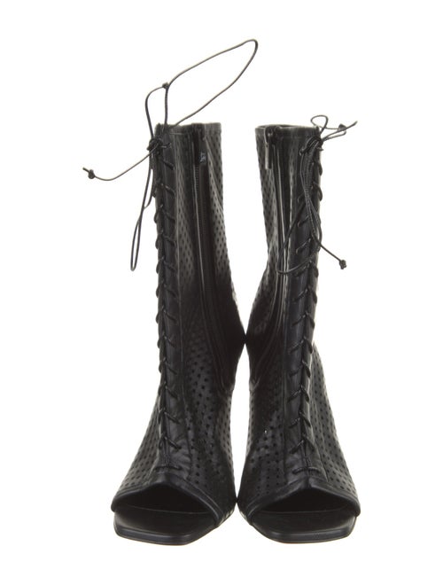 Christian Louboutin Leather Lace-Up Boots