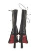 Christian Louboutin Leather Lace-Up Boots