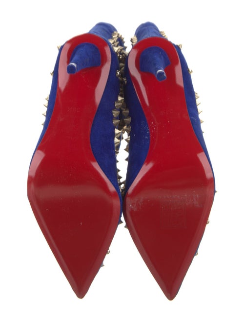 Christian Louboutin Suede Studded Accents Boots