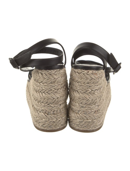 Christian Louboutin Leather Colorblock Pattern Espadrilles