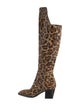 Christian Louboutin Calf Hair Animal Print Boots