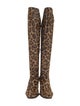 Christian Louboutin Calf Hair Animal Print Boots