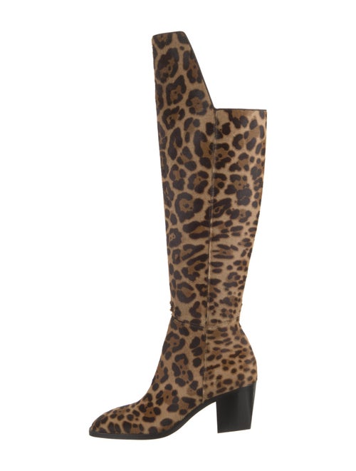 Christian Louboutin Calf Hair Animal Print Boots