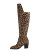 Christian Louboutin Calf Hair Animal Print Boots