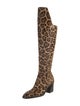 Christian Louboutin Calf Hair Animal Print Boots