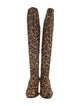 Christian Louboutin Calf Hair Animal Print Boots