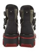 Christian Louboutin Neoprene Leather Trim Embellishment Hiking Boots