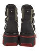 Christian Louboutin Neoprene Leather Trim Embellishment Hiking Boots
