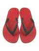 Christian Louboutin Rubber Studded Accents Flip Flops