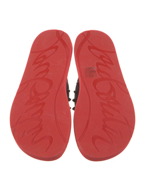 Christian Louboutin Rubber Studded Accents Flip Flops