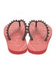 Christian Louboutin Rubber Studded Accents Flip Flops