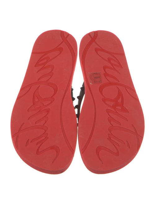 Christian Louboutin Rubber Studded Accents Flip Flops