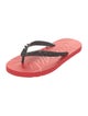 Christian Louboutin Rubber Studded Accents Flip Flops