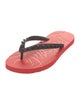 Christian Louboutin Rubber Studded Accents Flip Flops