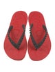 Christian Louboutin Rubber Studded Accents Flip Flops