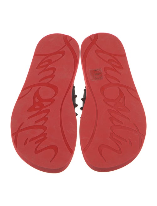 Christian Louboutin Rubber Studded Accents Flip Flops