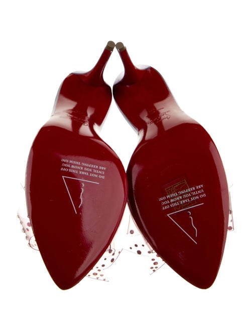 Christian Louboutin PVC Bow Accents Slides