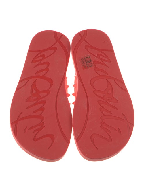 Christian Louboutin Rubber Studded Accents Flip Flops