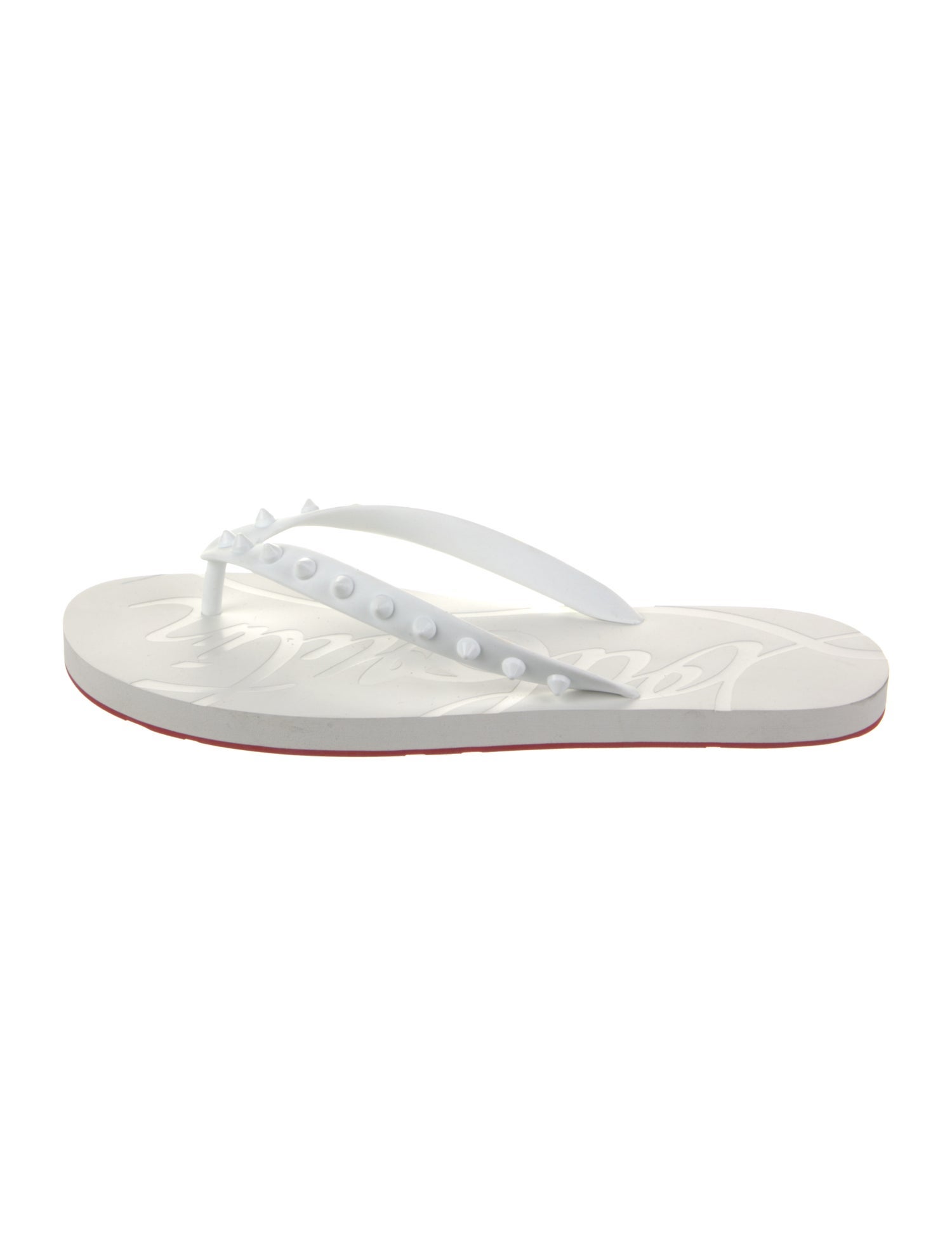 Christian Louboutin Rubber Flip Flops