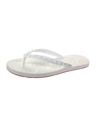 Christian Louboutin Rubber Flip Flops