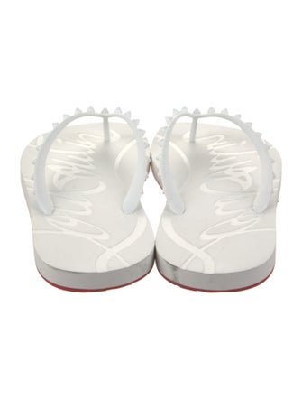 Christian Louboutin Rubber Flip Flops