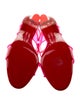 Christian Louboutin PVC Leather Trim Embellishment Slingback Sandals