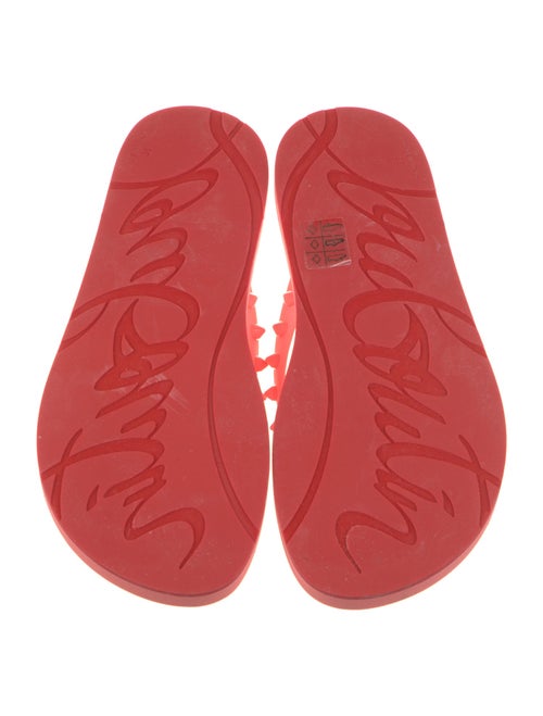 Christian Louboutin Rubber Studded Accents Flip Flops