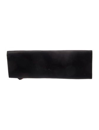 Christian Louboutin Suede Satin Pigalle Clutch