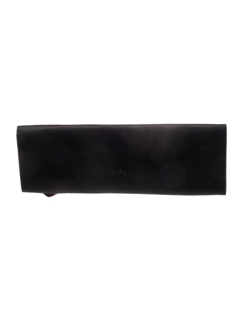 Christian Louboutin Suede Satin Pigalle Clutch