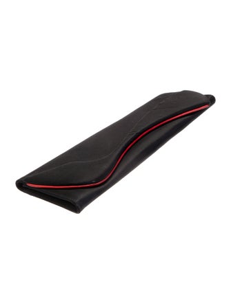 Christian Louboutin Suede Satin Pigalle Clutch