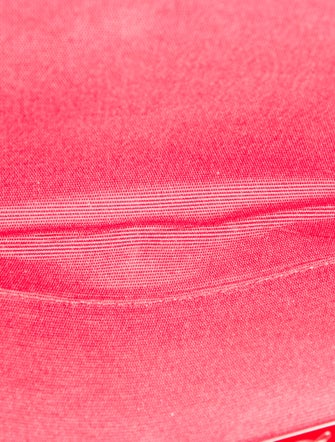 Christian Louboutin Suede Satin Pigalle Clutch