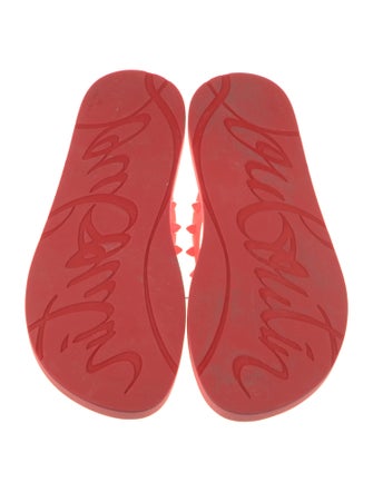 Christian Louboutin Rubber Studded Accents Flip Flops