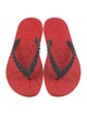 Christian Louboutin Rubber Studded Accents Flip Flops